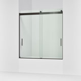 Levity 59.62" x 62" Bypass Bath Door with CleanCoat® Technology
