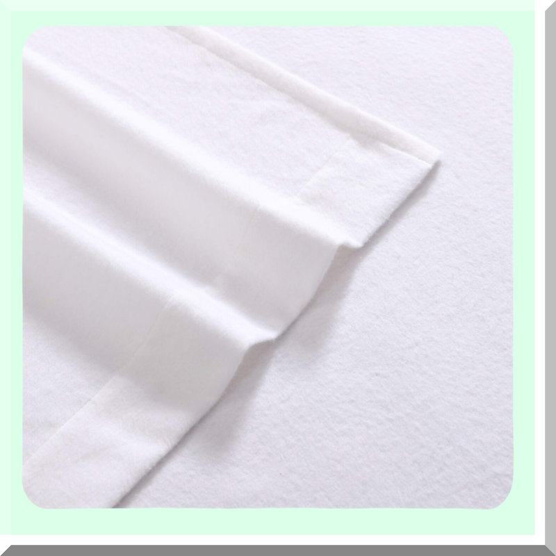 CozyCloud Cotton Flannel Full Sheet Set - Brushed Softness Bedding, White Comfort - Full Size Bed Sheets for Home
