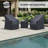 Akiva Eucalyptus Rattan Seating Patio Set Outdoor Furniture Covers