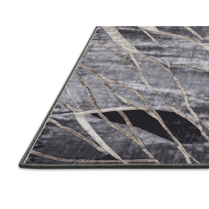 Tapis rose soyeux et moelleux, Rectangle 7 pi x 10 pi