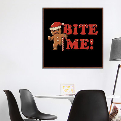 «Bite Me», reproduction d'art sur toile encadrée