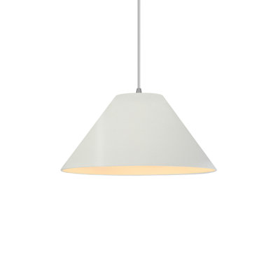 Radiance - Avola 1-Light Pendant - Matte White with Champagne Gold internal - Matte Black - 11"W x 5.5"H - Dedicated LED - White Cord