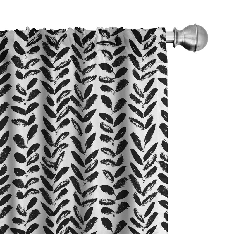 Semi-Sheer Rod Pocket Curtain Panels, 28" x 95"