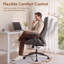 Fauteuil de direction rétro en similicuir avec inclinaison à 3 positions-1494473337