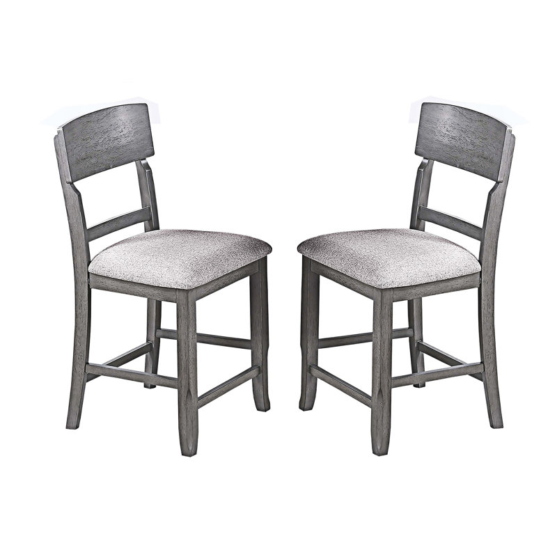 Ensemble de 2 chaises de salle à manger, Gris