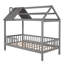 Lit simple en bois avec clôture (lit)-814322810