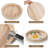 Round Wood Decorative Tray Unfinished Wooden Craft Trays DIY Ottoman Serving Tray Centerpiece Candle Holder Trays For Kitchen Countertop Crafts Art Home Decor Montessori Activity-122628351