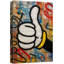 Graffiti, pouce levé à la main, Pop Art, impression sur toile encadrée-1789443702-1789443703