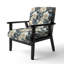 Chaise d'appoint florale Cobalt-6885474