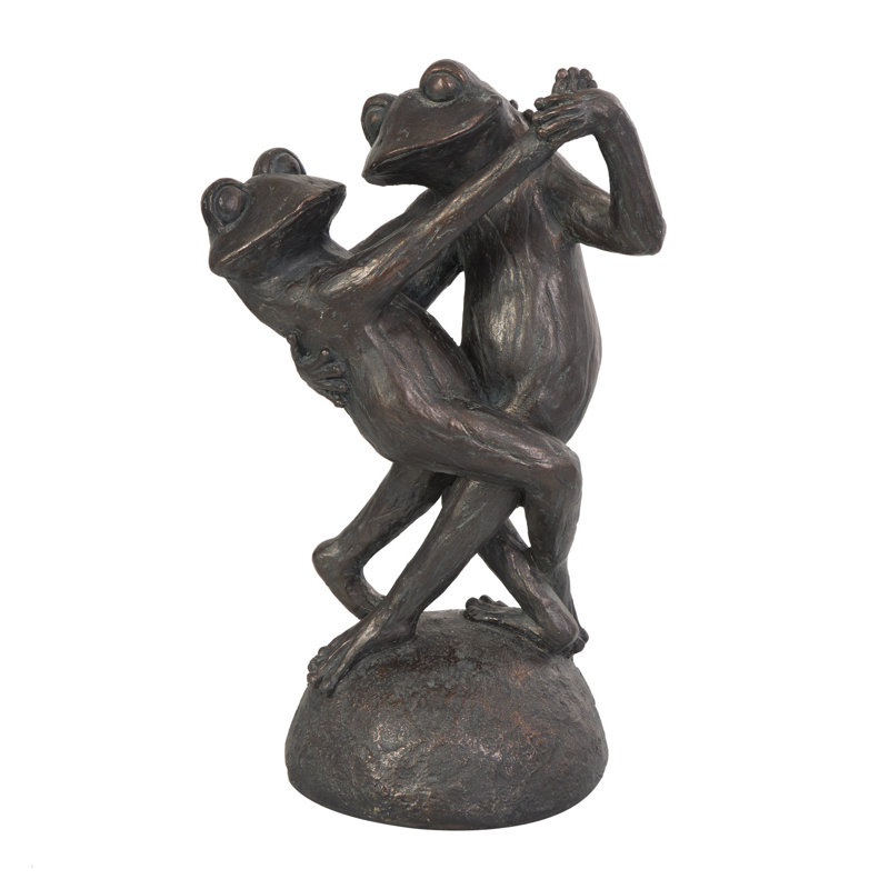 Figurine grenouille dansante en résine