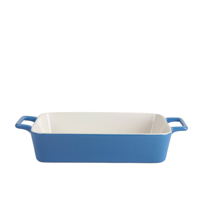 Nested 3 pc Stoneware Rectangular Casserole Dish, Multi