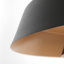 Layden 1 - Light Black Drum Pendant