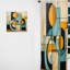 Serendipity Abstract Mid-Century Geometrics - Rideau en velours abstrait - 1 panneau-112760569