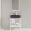 Ensemble de meuble-lavabo sur pied 24 po avec lavabo en céramique, ensemble de lavabo console sur pied, lavabo rectangulaire en céramique sans robinet-232422868-232422864