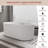 KDK HOME 67 in Freestanding Bathtub Acrylic Deep Soaking Tubs with Overflow-99068351