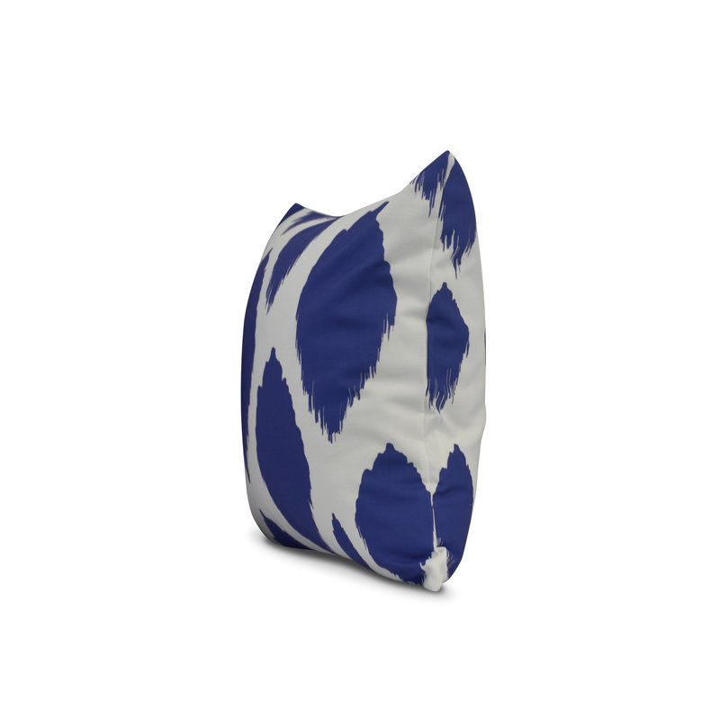 Housse et insert de coussin d'extérieur Abstract, H 18 po x l 18 po, Bleu