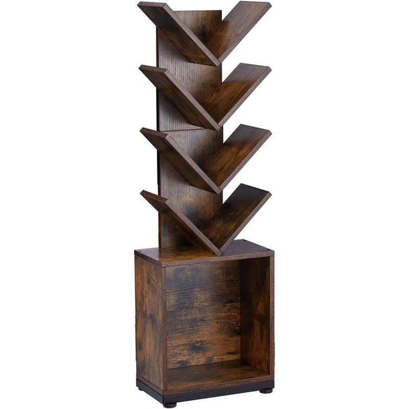 Dorothia Bookcase, (5 Shelves) 37.9"H x 11.8"W x 7.4"D