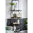 Flower Vase - 6.5"Dia x 9" - Green/Gold