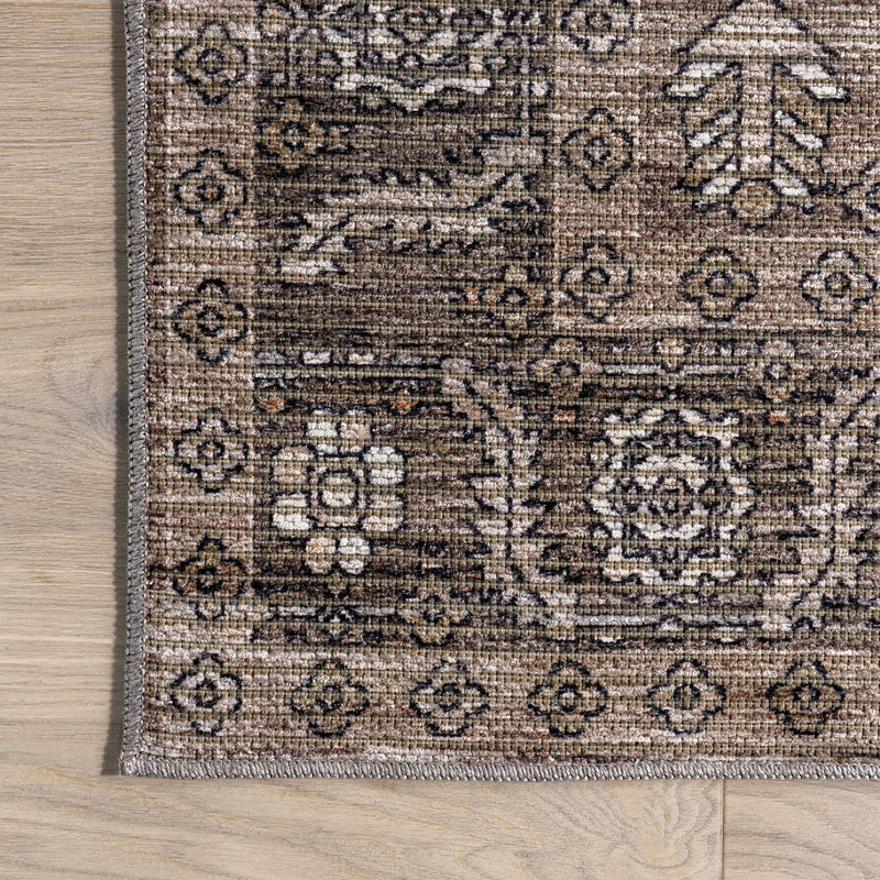 Tapis rétro lavable à la machine Redwood_KFZM05A, Rectangle 7 pi 10 po x 10 pi