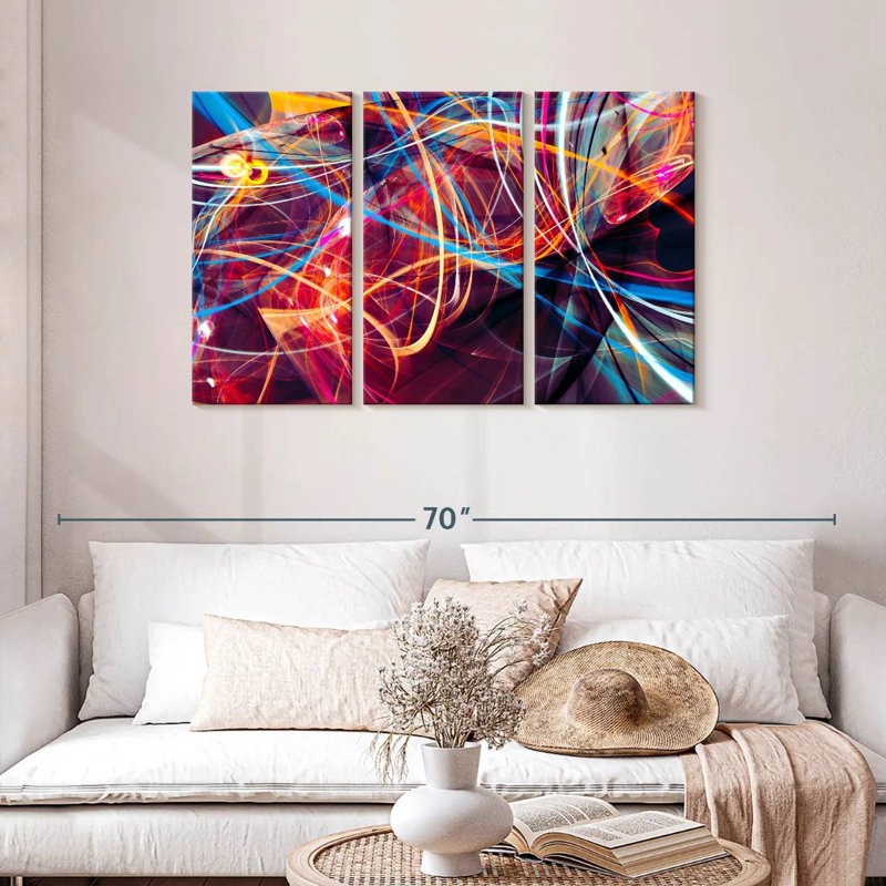Avery Neon Light Streams, 28" H x 45" W