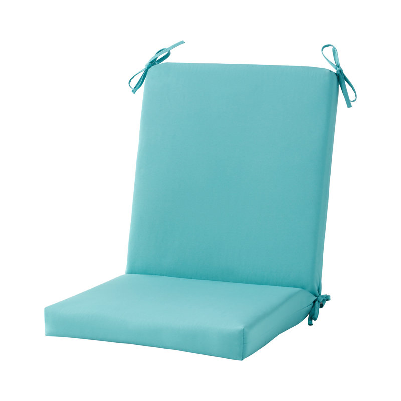 High Back Dining Chair Pad, Teal