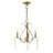 Maines 3 - Light Candle Style Classic Chandelier with Crystal Accents