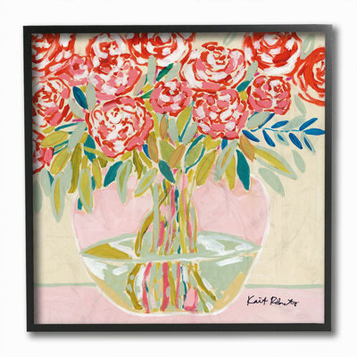 «Floral Still Life Carnation Bouquet» par Kait Roberts - reproduction d'art