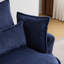 Fauteuil d'appoint pivotant à double couche 38,98 po de largeur Velours côtelé-85623901