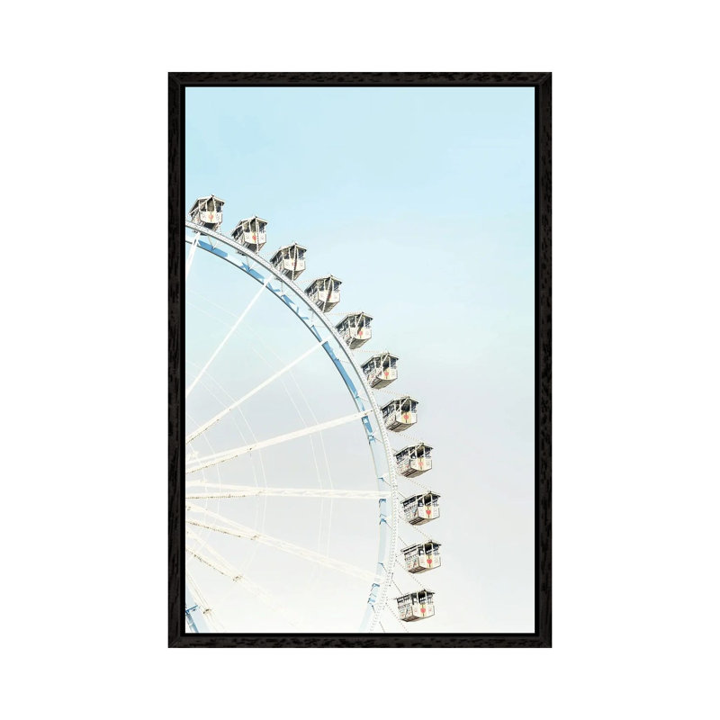 Ferris Wheel by Tiny Treasure Prints - Gallery-Wrapped Canvas Giclée on Canvas, Black Framed, 101.6 cm H x 66.04 cm W