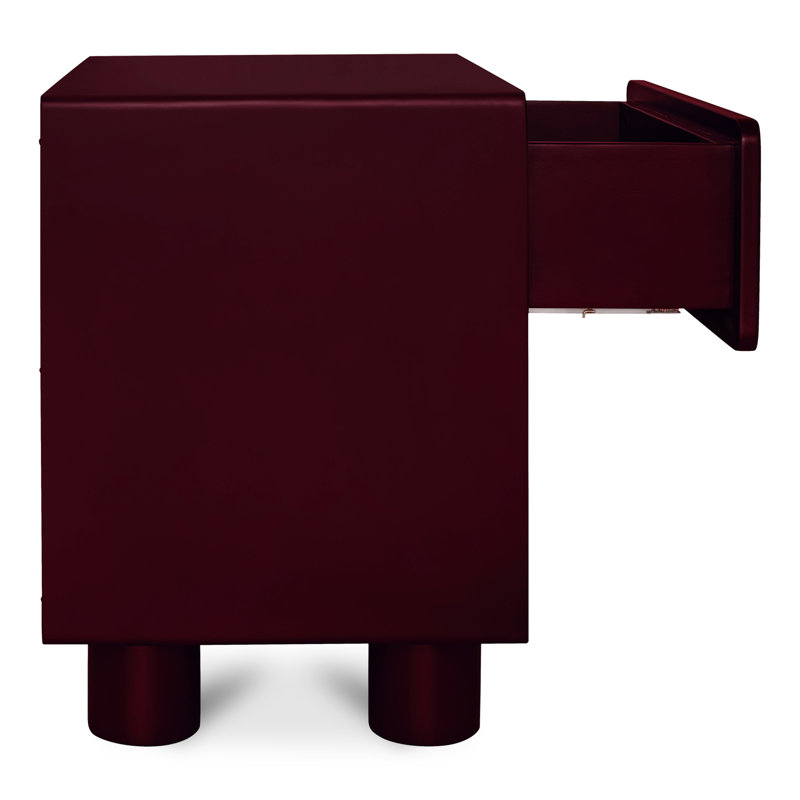 Jolene 1 - Drawer Solid Wood Nightstand