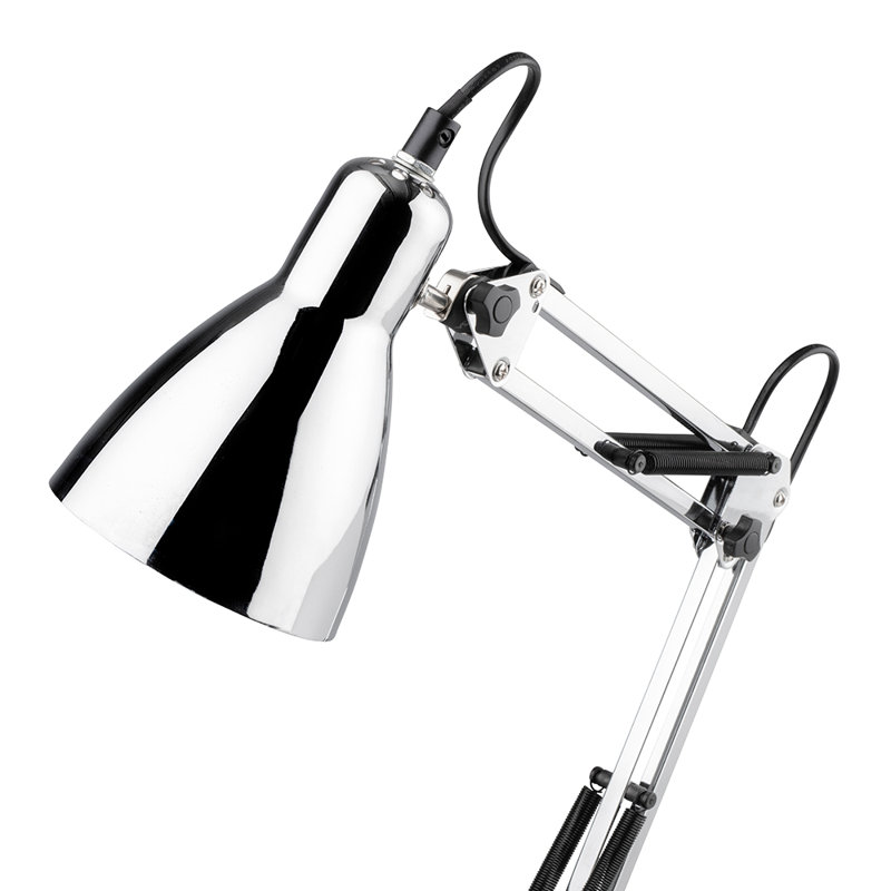 Metal Table Lamp, Chrome, Chrome, Chrome