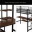 Lit mezzanine avec bureau et tablette