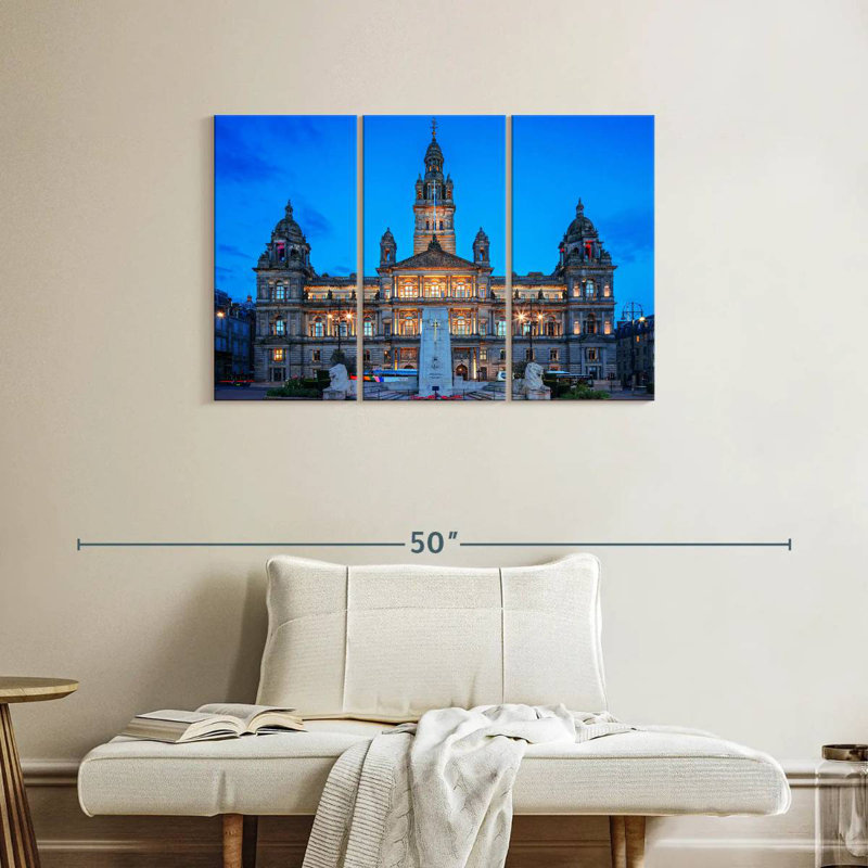 Lilie Glasgow City Chambers, H 24 po x l 38 po