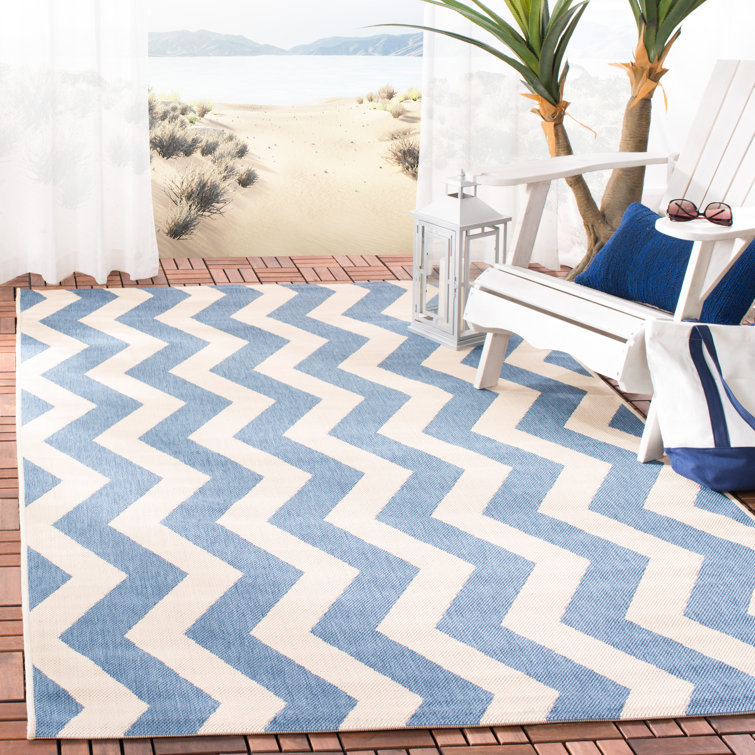 Avenger Chevron Hand Woven Indoor / Outdoor Area Rug