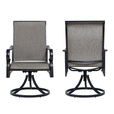 Patio Dining Swivel Rocker Chairs Set Of 2