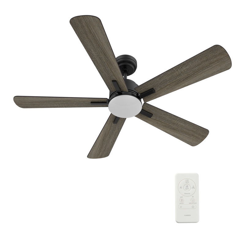 52'''' Elgin Smart Ceiling Fan With Remote, Light Kit IncludedWorks With Google Assistant And Amazon Alexa,Siri Shortcut.