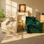 Luxury 120.08" W x 35.43" D x 36.22" H Colour-Block 4-Seat Sofa
