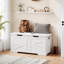 Banc de rangement en bois manufacturé Yeremis-1995072993
