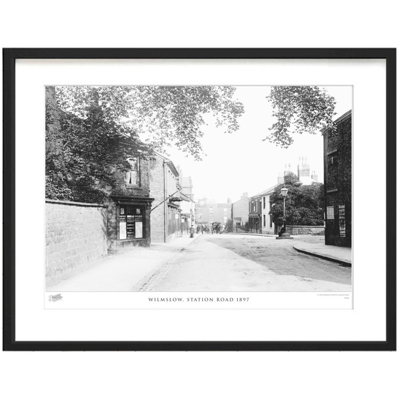 Wilmslow, Station Road 1897 - Single Picture Frame Print, 28cm H x 36cm W x 2.3cm D