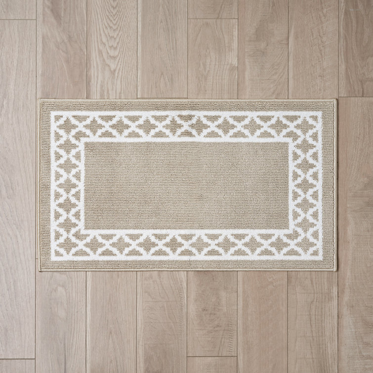 Nautica Collin Border Machine Washable All Loop Tufted Rugs 1-Piece