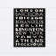 « major city names », art textuel sur toile