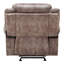 Fauteuil inclinable Zubaida Motion, velours chocolat deux tons