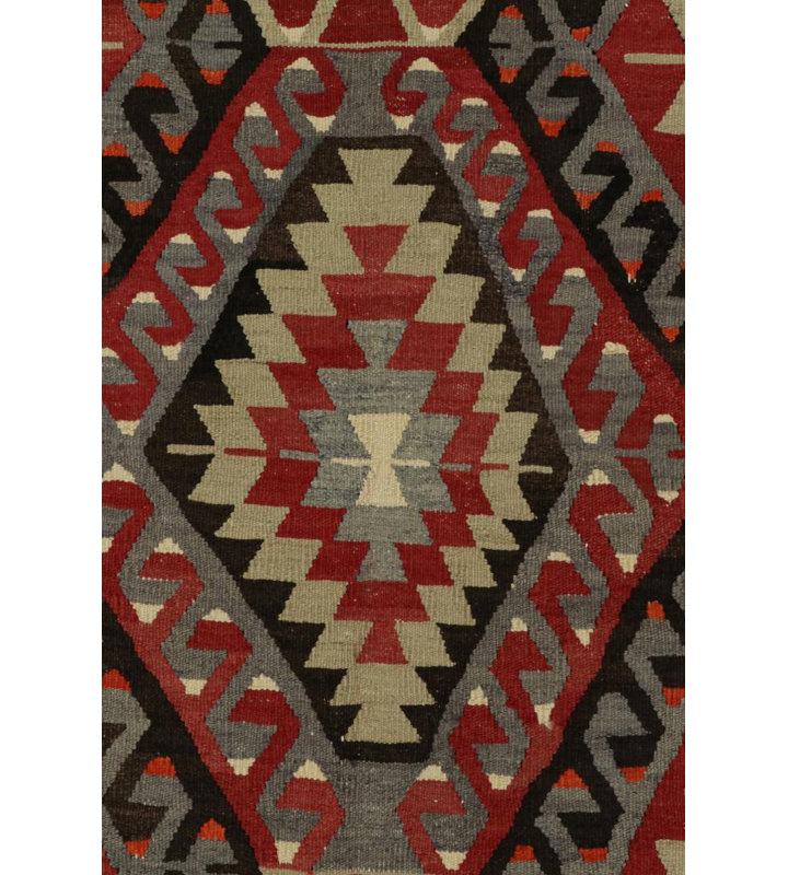 Handmade Kilim Wool Geometric Area Rug