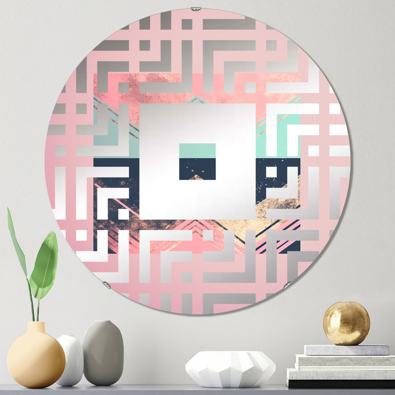 Galanthus - Miroir mural carré, 23,6 po x 23,6 po