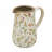 6.3X4.5X7.1" Round Ceramic Pitcher Vase With Multi-Colored Floral Motifs-1170565300-1170565303