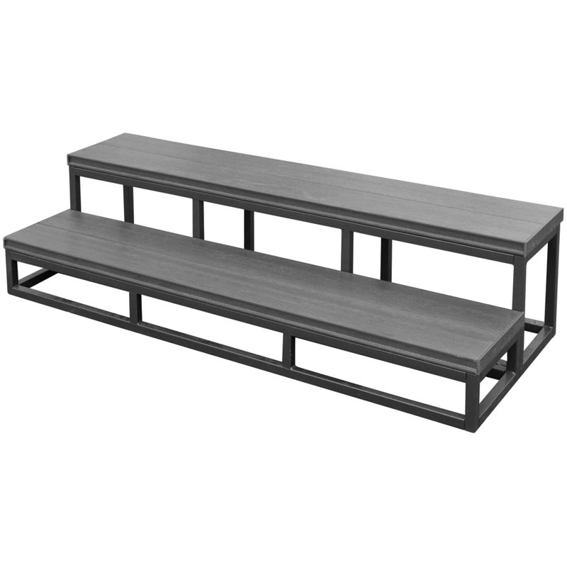 American Spas 21'' D Slip Resistant , Antimicrobial Hot Tub Step, Mist, 14" H x 30" W x 21" D