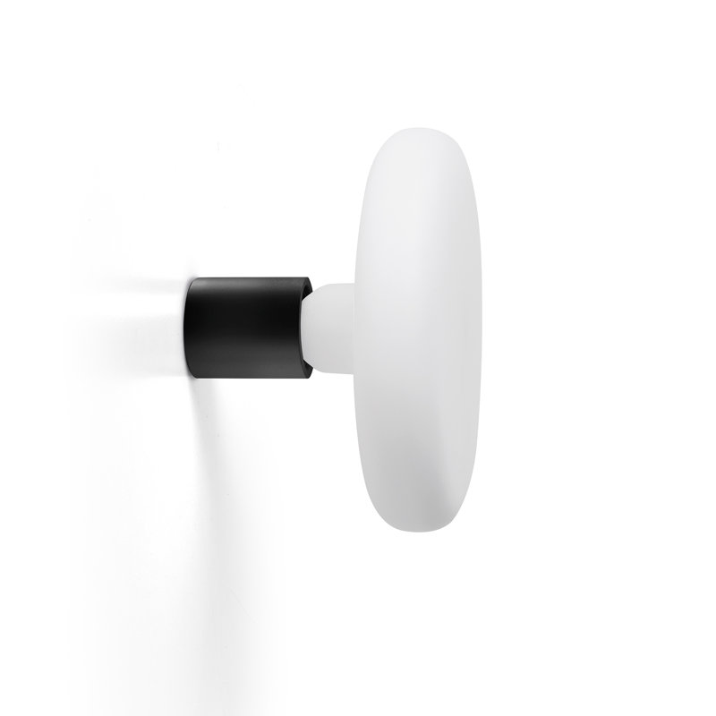 Evalise Glass Swing Arm Sconce, White