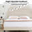 Sietje Bed with Button Tufted Upholstered Headboard, Strong Wooden Slats Queen Size Platform Bed Frame, No Box Spring Needed, Easy Assembly, Beige-2038162440-2038162442