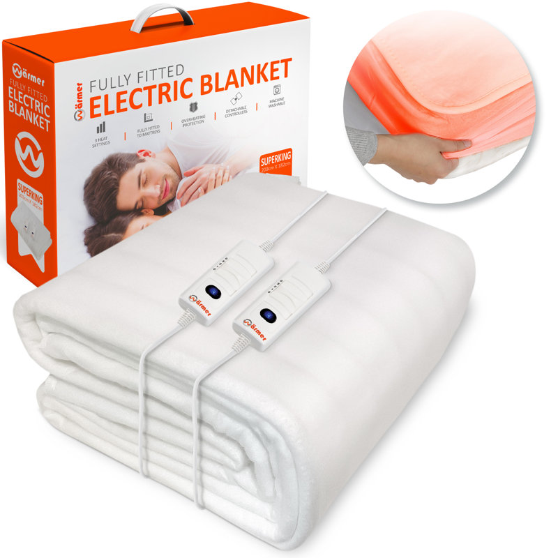 Warmer Fully Fitted Electric Heated Blanket, Double