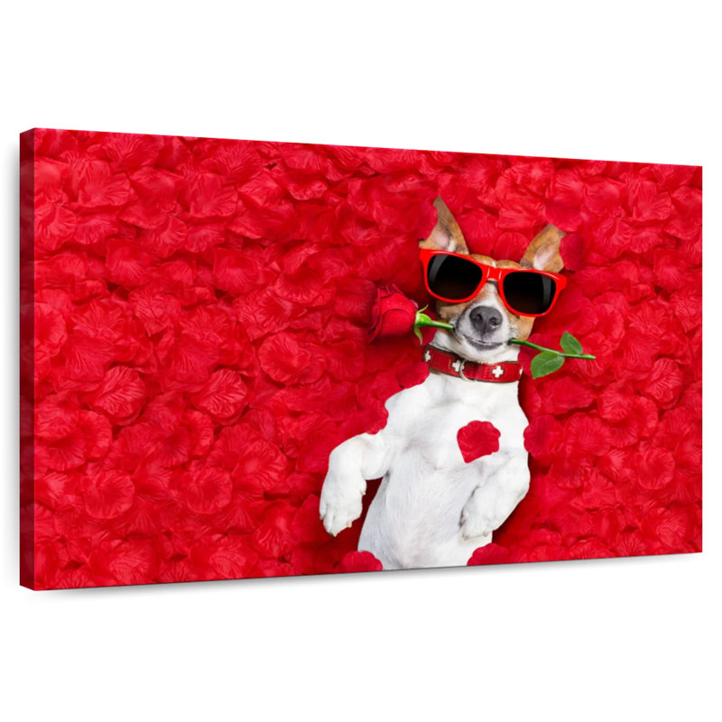 Brampt Sweet Valentine's Day Dog, 8" H x 12" W
